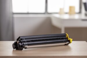Lo smaltimento di toner e cartucce aziendali è rigidamente normato. Per evitare sanzioni, occorre attenersi scrupolosamente alle regole dettate dalla normativa. Nella foto, un toner da installare all'interno della stampante.